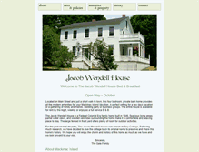 Tablet Screenshot of jacobwendellhouse.com